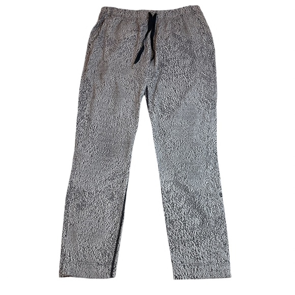 Lululemon Jet Pant Power Spray Jacquard White Black Sz 6 Relaxed - Picture 5 of 13